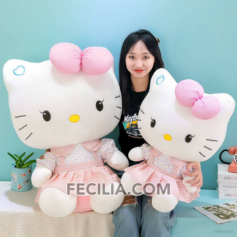 Gấu bông Cao Cấp, Thú nhồi bông Mèo Hello Kitty MA753