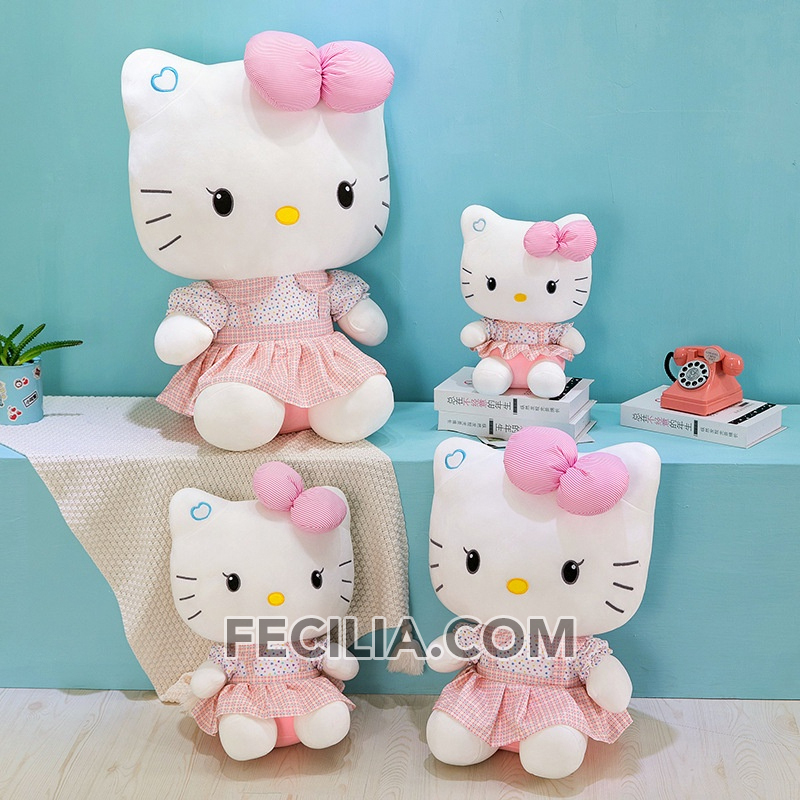 Gấu bông Cao Cấp, Thú nhồi bông Mèo Hello Kitty MA753