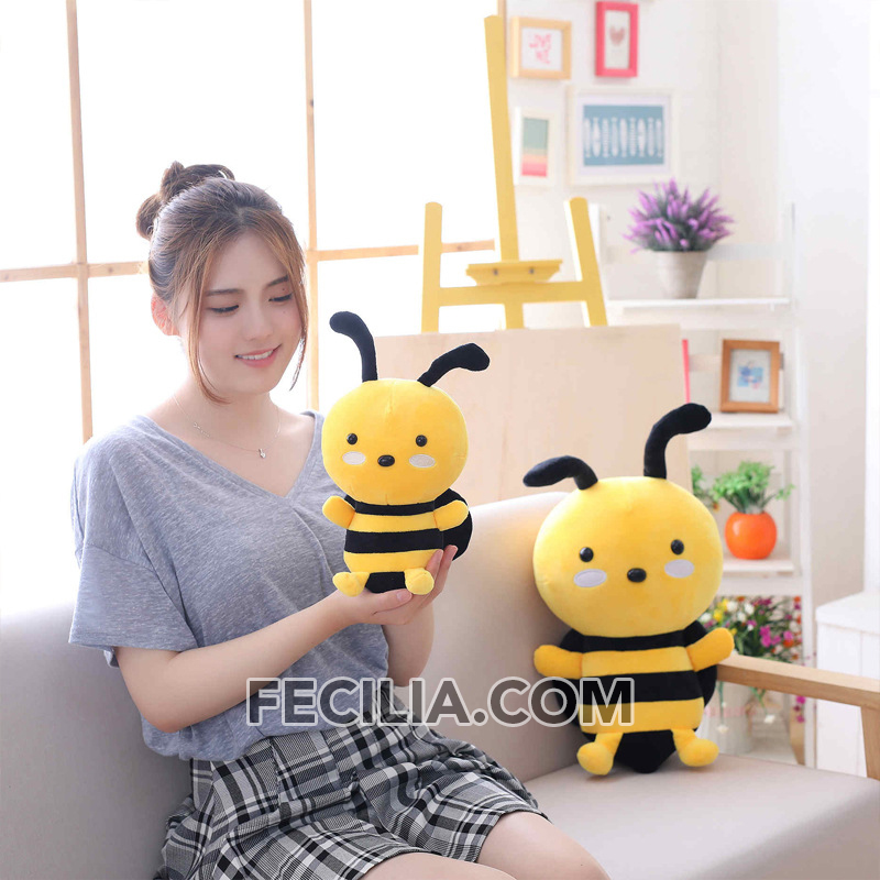 Gấu bông Cute, Gấu bông hình con Ong vàng, Thú nhồi bông Ong Vàng Cute 20cm, 25cm, 30cm, 40cm MA738