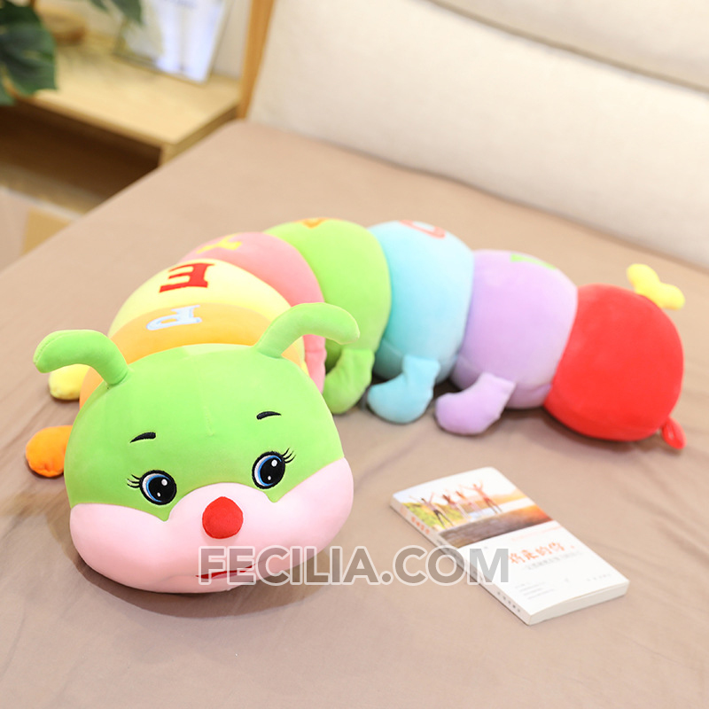 Gấu bông hình con sâu xanh đỏ vàng cute 70cm, 90cm, 110cm, 130cm, 150cm MA685