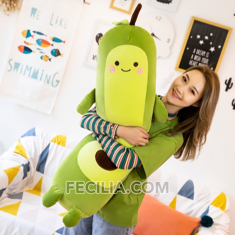 Gấu bông hình trái Bơ khổng lồ 1M1, 55Cm, 65Cm siêu dễ thương, mềm mịn cho bé MA627