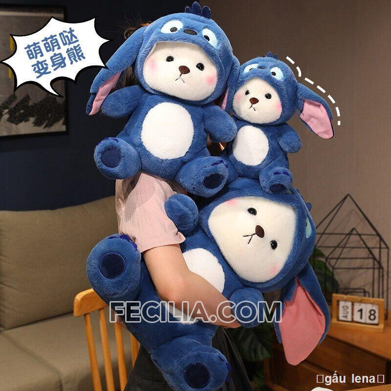 Gấu bông Lena Cosplay Stitch siêu dễ thương Size 28cm, 40cm,50cm,65cm MA606