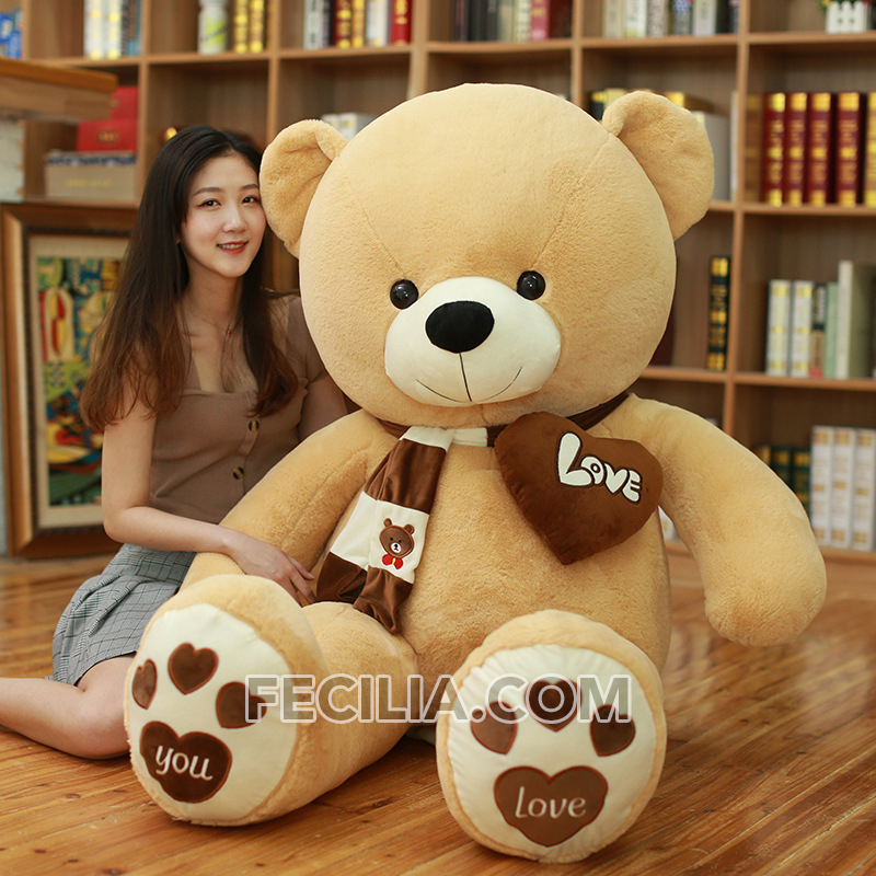 Gấu bông, Thú Bông Teddy khổng lồ to bằng người 1m, 1m2, 1m4, 1m6, 1m8 MA702