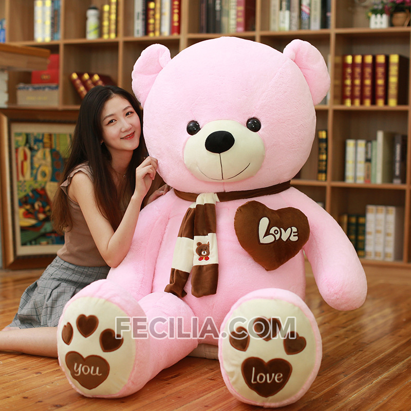 Gấu bông, Thú Bông Teddy khổng lồ to bằng người 1m, 1m2, 1m4, 1m6, 1m8 MA702