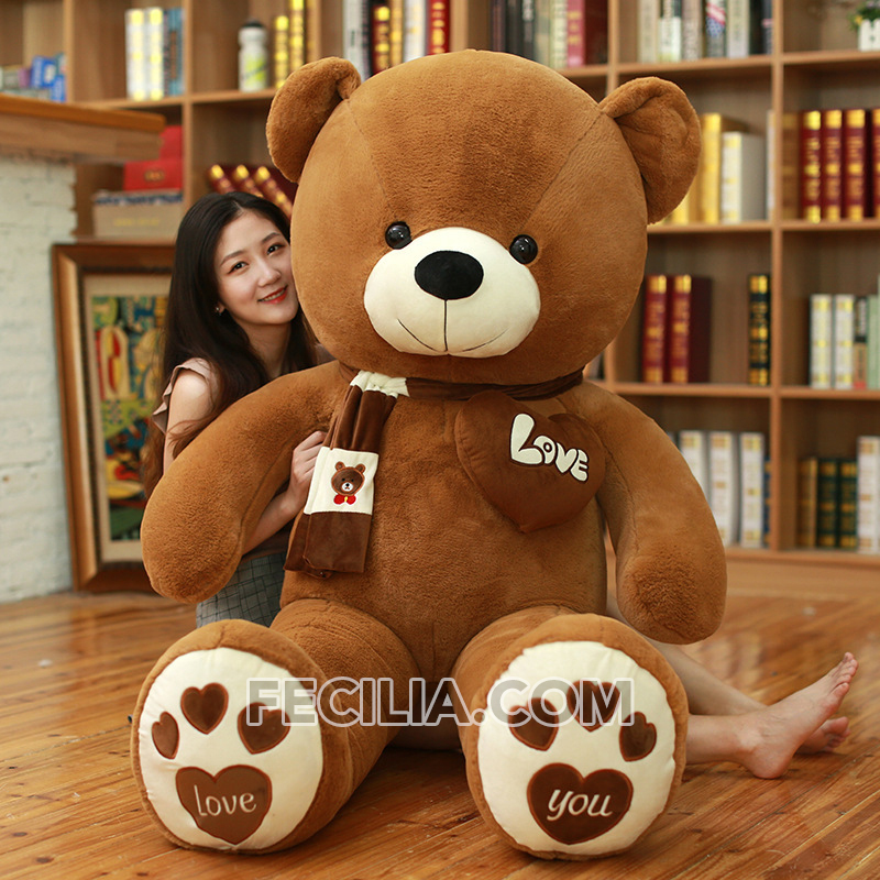 Gấu bông, Thú Bông Teddy khổng lồ to bằng người 1m, 1m2, 1m4, 1m6, 1m8 MA702