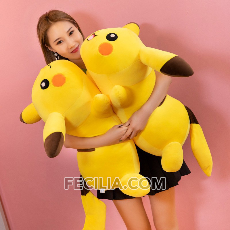 Gối ôm, gấu bông Pikachu dễ thương mềm mịn Cute MA659