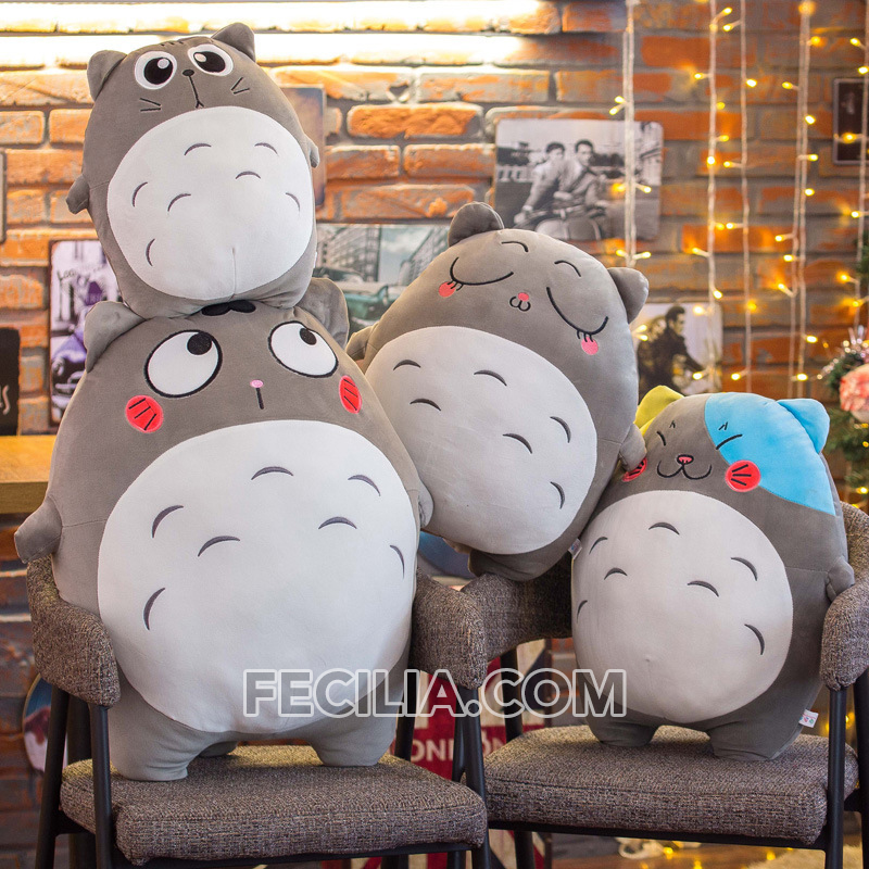 Gối ôm, Gấu Bông Totoro 4 biểu cảm 40cm, 55cm, 70cm, 90cm MA706