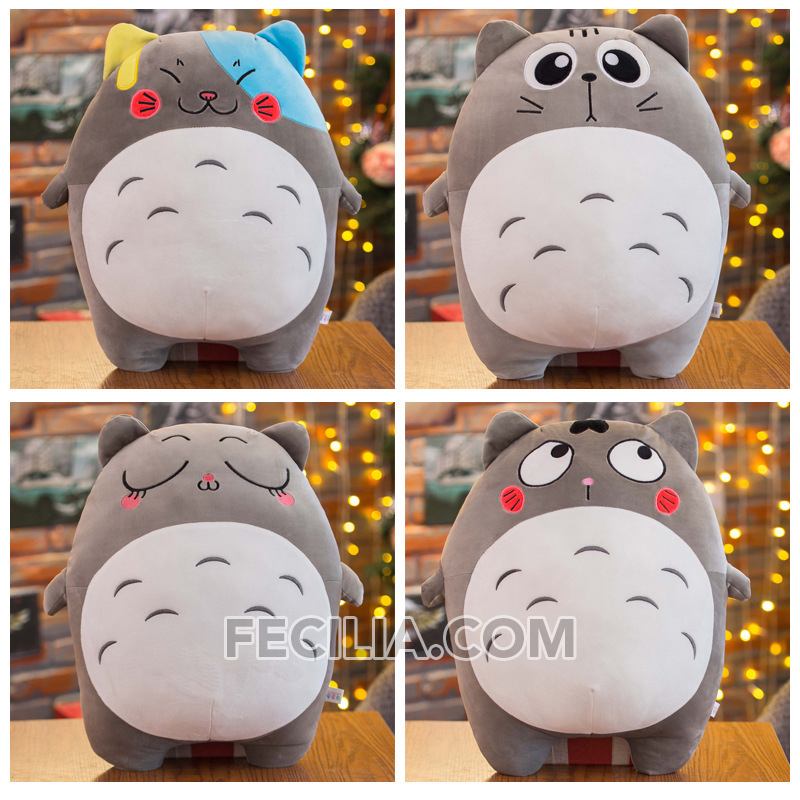 Gối ôm, Gấu Bông Totoro 4 biểu cảm 40cm, 55cm, 70cm, 90cm MA706