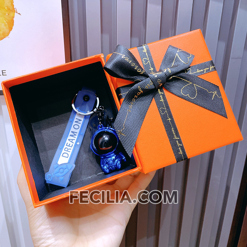 Mẫu Móc khóa Balo Phi Hành Gia đẹp có móc làm bằng Inox MK564