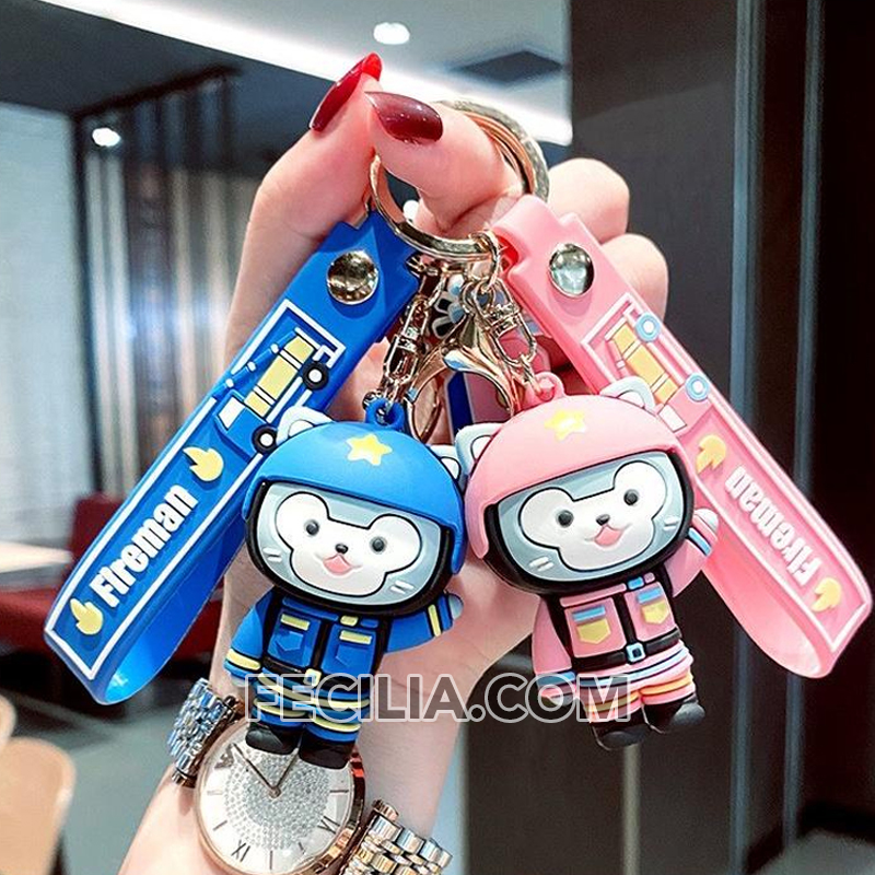 Móc khóa Phi Hành Gia nhiều mẫu mã Cute, Thỏ, Mèo, Gấu. Móc trang trí balo, điện thoại MK565