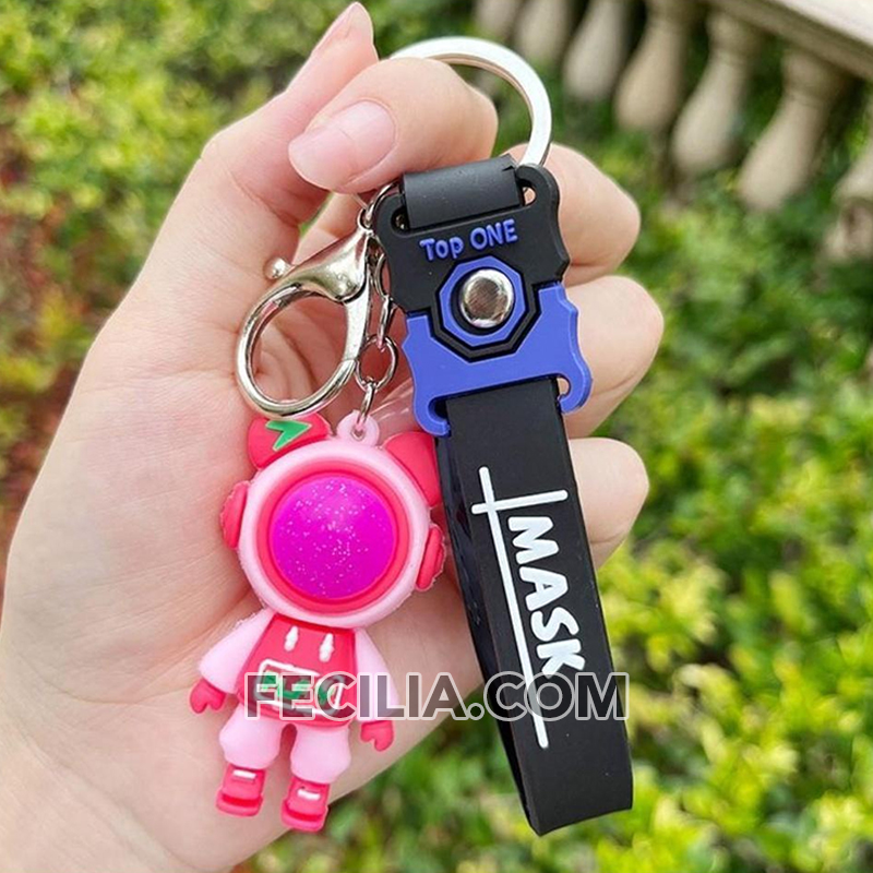 Móc khóa Phi Hành Gia nhiều mẫu mã Cute, Thỏ, Mèo, Gấu. Móc trang trí balo, điện thoại MK565