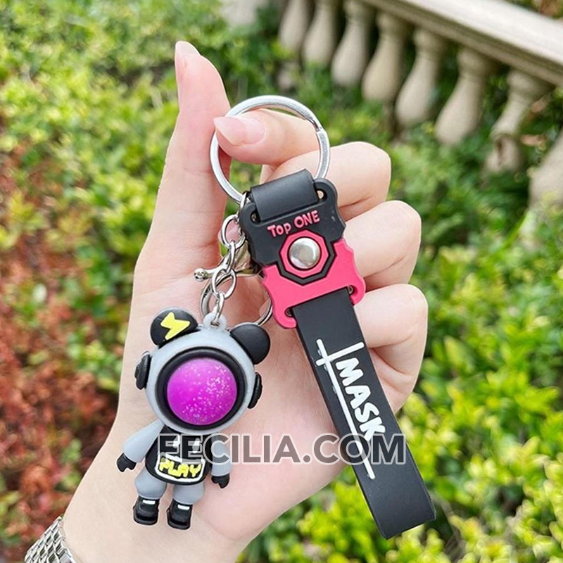 Móc khóa Phi Hành Gia nhiều mẫu mã Cute, Thỏ, Mèo, Gấu. Móc trang trí balo, điện thoại MK565