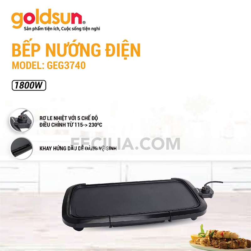 Bếp nướng điện không khói Goldsun GEG3701/GEG3700/GEG3740