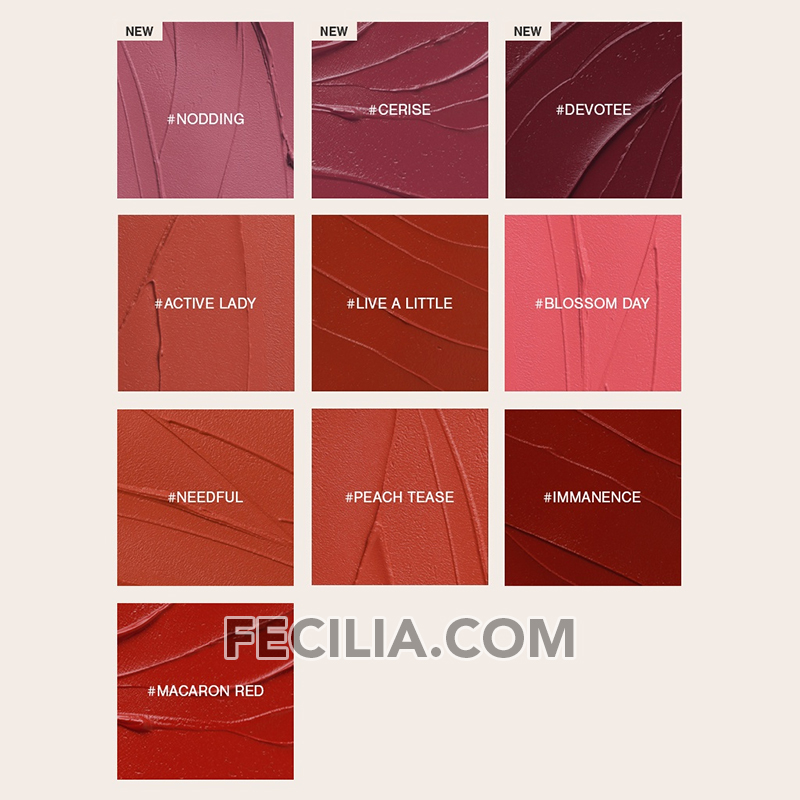 Son Kem Lì 3CE Chính hãng Hàn Quốc 3CE Cloud Lip Tint 4g cho bạn cảm giác nhẹ như mây CARROT PINK, LIVE A LITTLE, ACTIVE L width=
