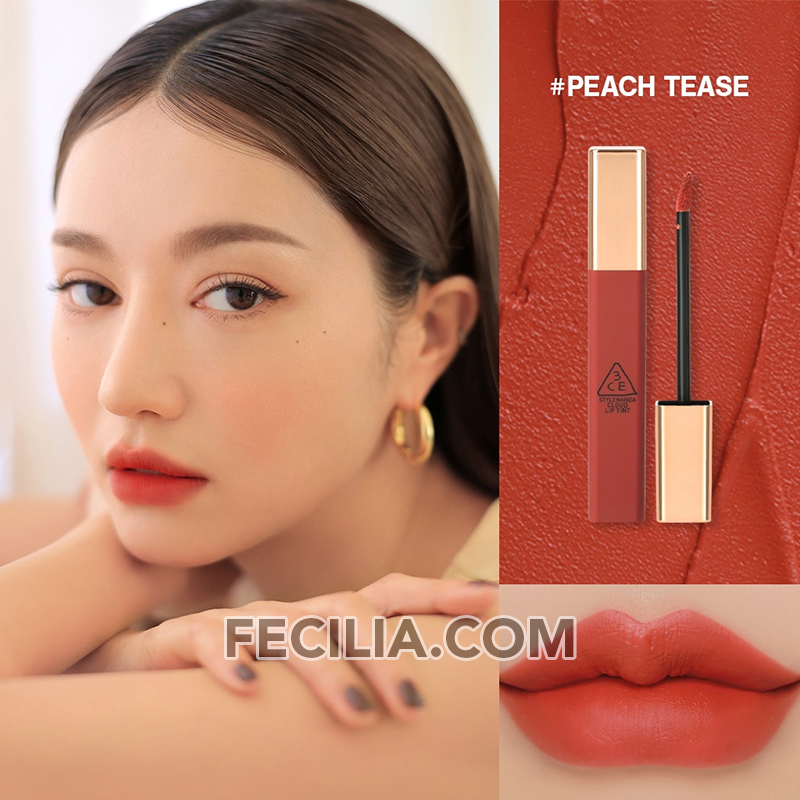 Son Kem Lì 3CE Chính hãng Hàn Quốc 3CE Cloud Lip Tint 4g cho bạn cảm giác nhẹ như mây CARROT PINK, LIVE A LITTLE, ACTIVE L width=