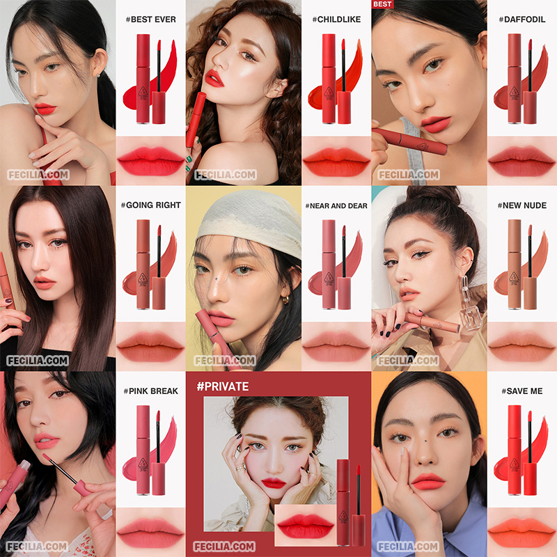 Son Kem Lì 3CE Mịn Màng Như Nhung 3CE Velvet Lip Tint 4g