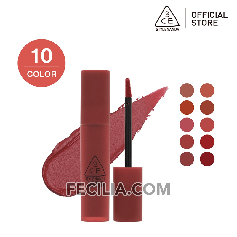 Son kem siêu lì 3CE chính hãng 3CE Blurring Liquid Lip 5.5g làm mờ vân môi màu đỏ đậm, cam, hồng SON380