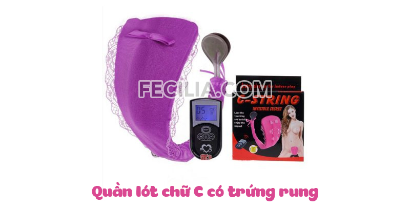 Quần lót chữ C có trứng rung