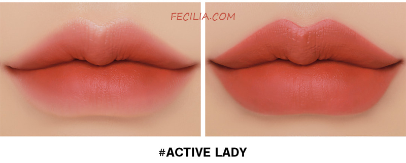 Son 3CE Active Lady Hồng Cam Đất