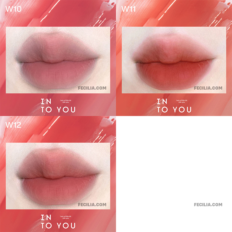 INTO YOU Heart And You Water Mist Lip Glaze w10, INTO YOU Heart And You Water Mist Lip Glaze w11, INTO YOU Heart And You Water Mist Lip Glaze w12 