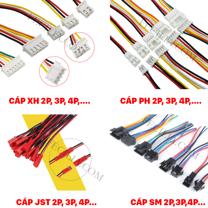 Các loại chân kết nối Pin sạc