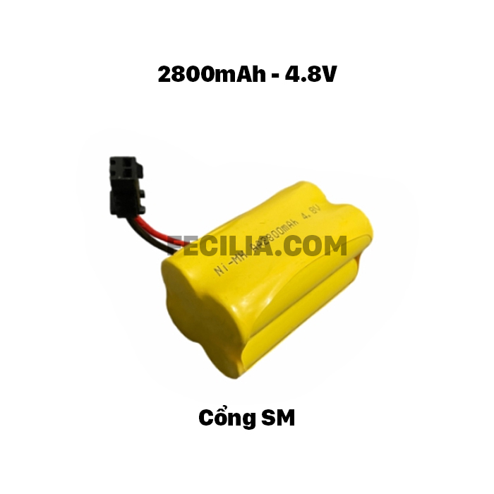 Pin sạc NI-MH 2800mah - 4.8V, SM2P