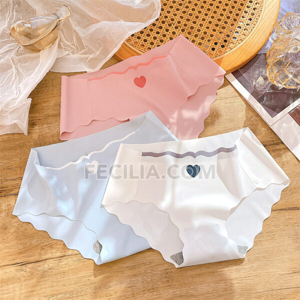 Quần lót nữ thun lạnh không viền, su đúc trái tim