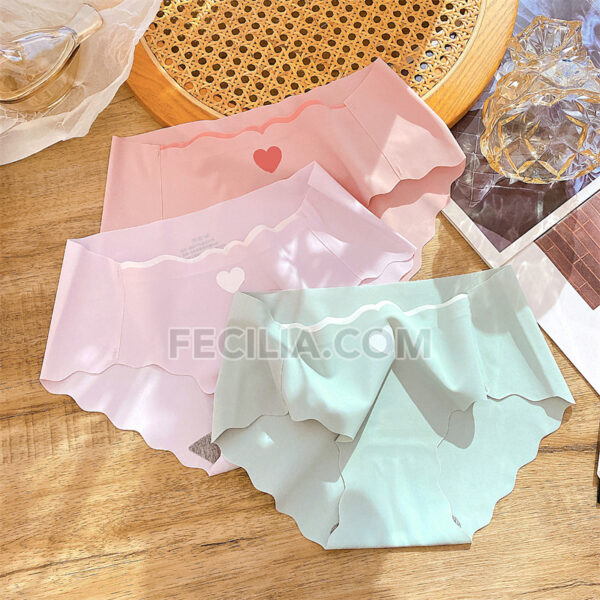 Quần lót nữ thun lạnh không viền, su đúc trái tim
