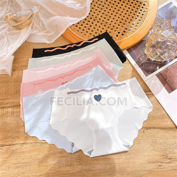 Quần lót nữ thun lạnh không viền, su đúc trái tim