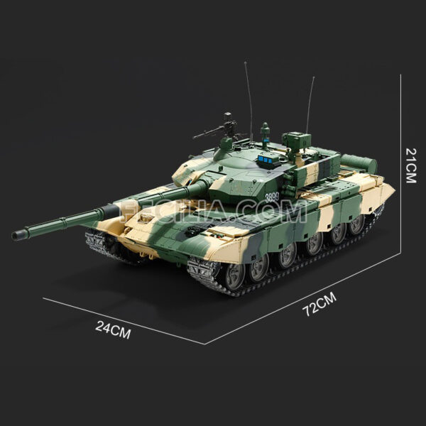 Xe Tăng Điều Khiển Từ Xa 99A Bánh Xích Kim Loại có thể leo nhiều địa hình 72cm Pin 2h | XDKTX344