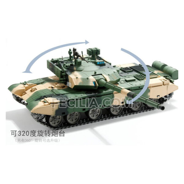 Xe Tăng Điều Khiển Từ Xa 99A Bánh Xích Kim Loại có thể leo nhiều địa hình 72cm Pin 2h | XDKTX344