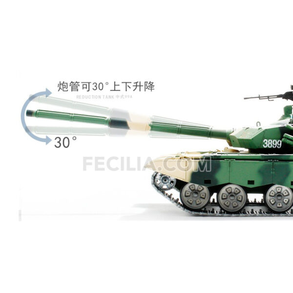 Xe Tăng Điều Khiển Từ Xa 99A Bánh Xích Kim Loại có thể leo nhiều địa hình 72cm Pin 2h | XDKTX344
