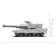 Xe tăng điều khiển từ xa bắn đạn, bánh xích, 8 kênh điều khiển quà tặng sinh nhật bé | XDKTX348
