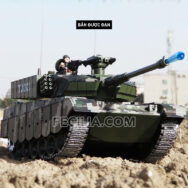 Xe tăng điều khiển từ xa bánh xích bắn đạn có khói TJ001 - Leopard - Tiger - T90 | XDKTX343