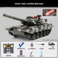 Xe tăng điều khiển từ xa bánh xích bắn đạn có khói TJ001 - Leopard - Tiger - T90 | XDKTX343