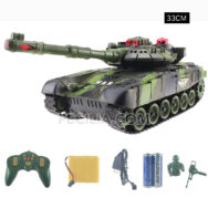 Xe tăng điều khiển từ xa Bánh xích có Nhạc 32cm - 55cm cho bé | XDKTX341