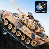 Xe Tăng điều khiển từ xa T90 màu Ca mo rằn ri bắn đạn đồ chơi trẻ em vận động | XDKTX346