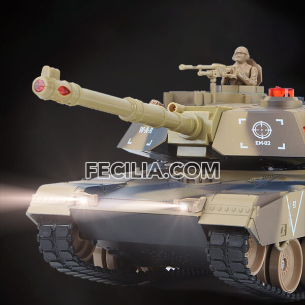 Xe tăng đồ chơi điều khiển từ xa bánh xích bắn được đạn cho bé | XDKTX349