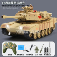 Xe tăng đồ chơi điều khiển từ xa bánh xích bắn được đạn cho bé | XDKTX349