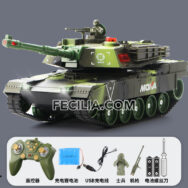 Xe tăng đồ chơi điều khiển từ xa bánh xích bắn được đạn cho bé | XDKTX349