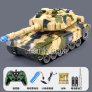 Xe tăng đồ chơi điều khiển từ xa bánh xích bắn được đạn cho bé | XDKTX349