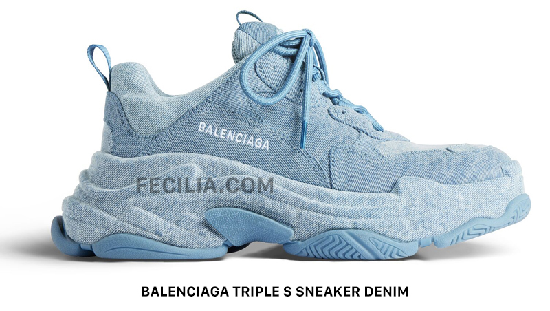 Balenciaga Triple S Sneaker Denim