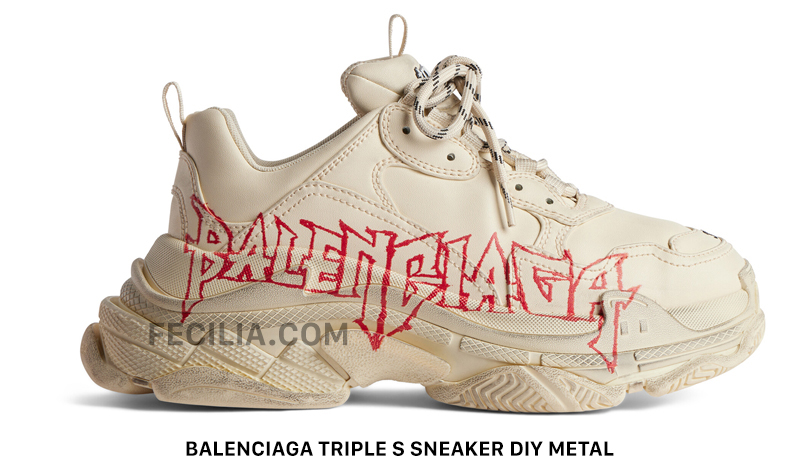 Balenciaga Triple S Sneaker DIY Metal