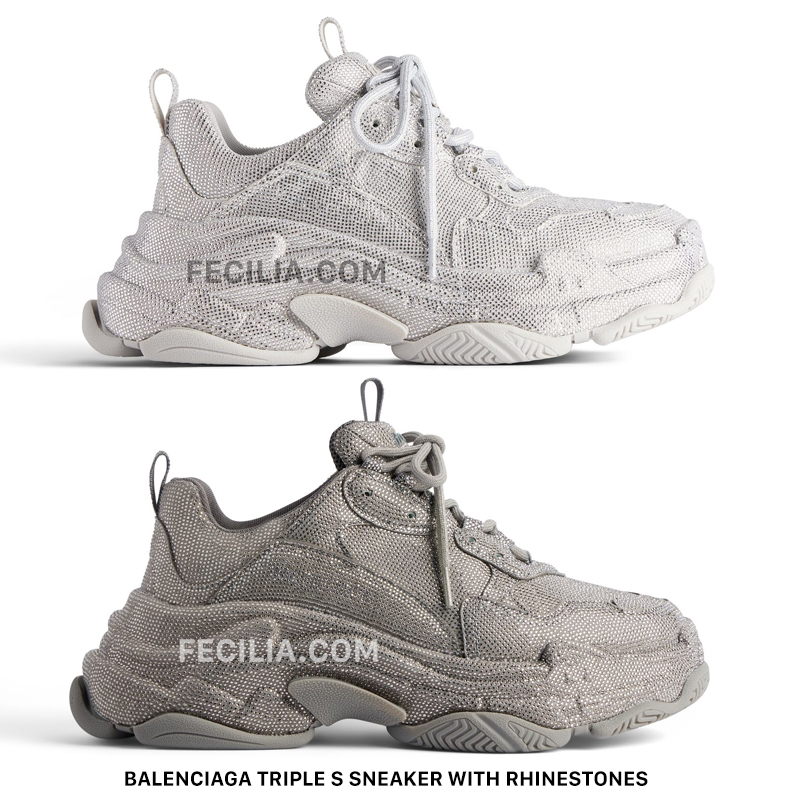 Balenciaga Triple S Sneaker With Rhinestones
