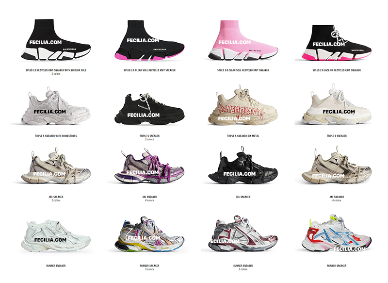 các mẫu giày Balenciaga