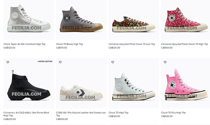Các mẫu giày Converse
