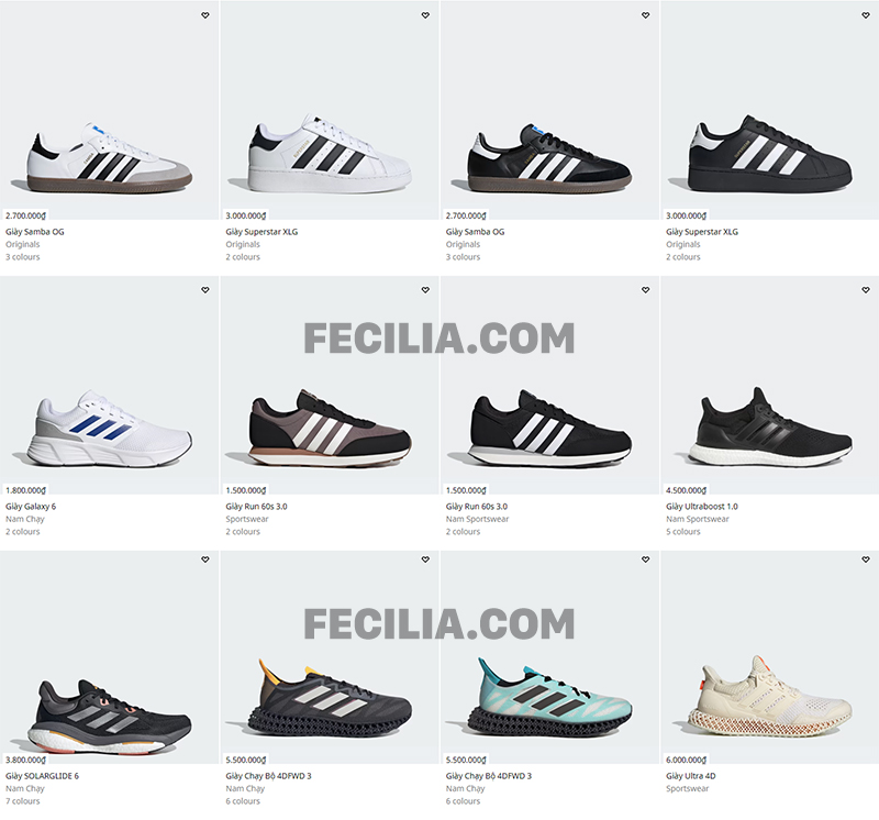 Các mẫu giày Adidas