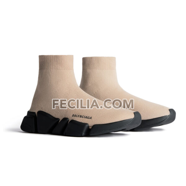 Giày Balenciaga Speed 2.0 recycled knit màu beige REP 1:1 cho nam nữ | SNKN088