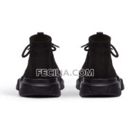 Giày Balenciaga Speed - LACE-UP RECYCLED màu đen REP 1:1 Nam Nữ cổ chun có dây | SNKN087