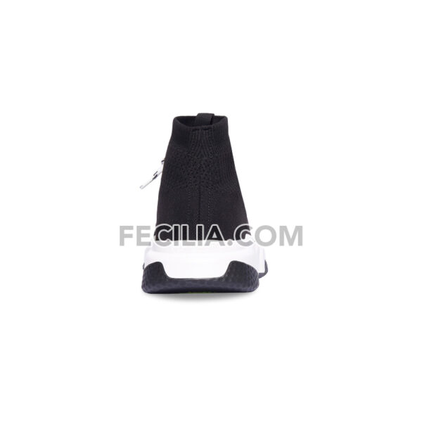 Giày Balenciaga Speed - Speed lace-up sneaker in black REP 1:1 Nam Nữ cổ chun đế Đen trắng, dây trắng đen | SNKN084